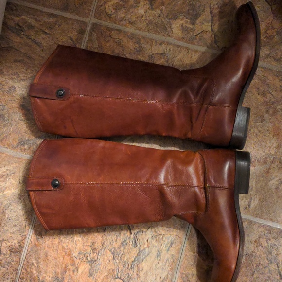 Frye Genuine Leather Equine Riding Boots, women's size 9, beautiful brown - Picture 3 of 8